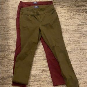 2 Pair Old Navy Rockstar Midrise Skinny Jeans Sz12